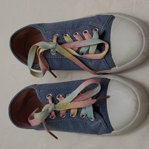 Bobbie & Brooks Girls Size 1 Canvas Sneakers